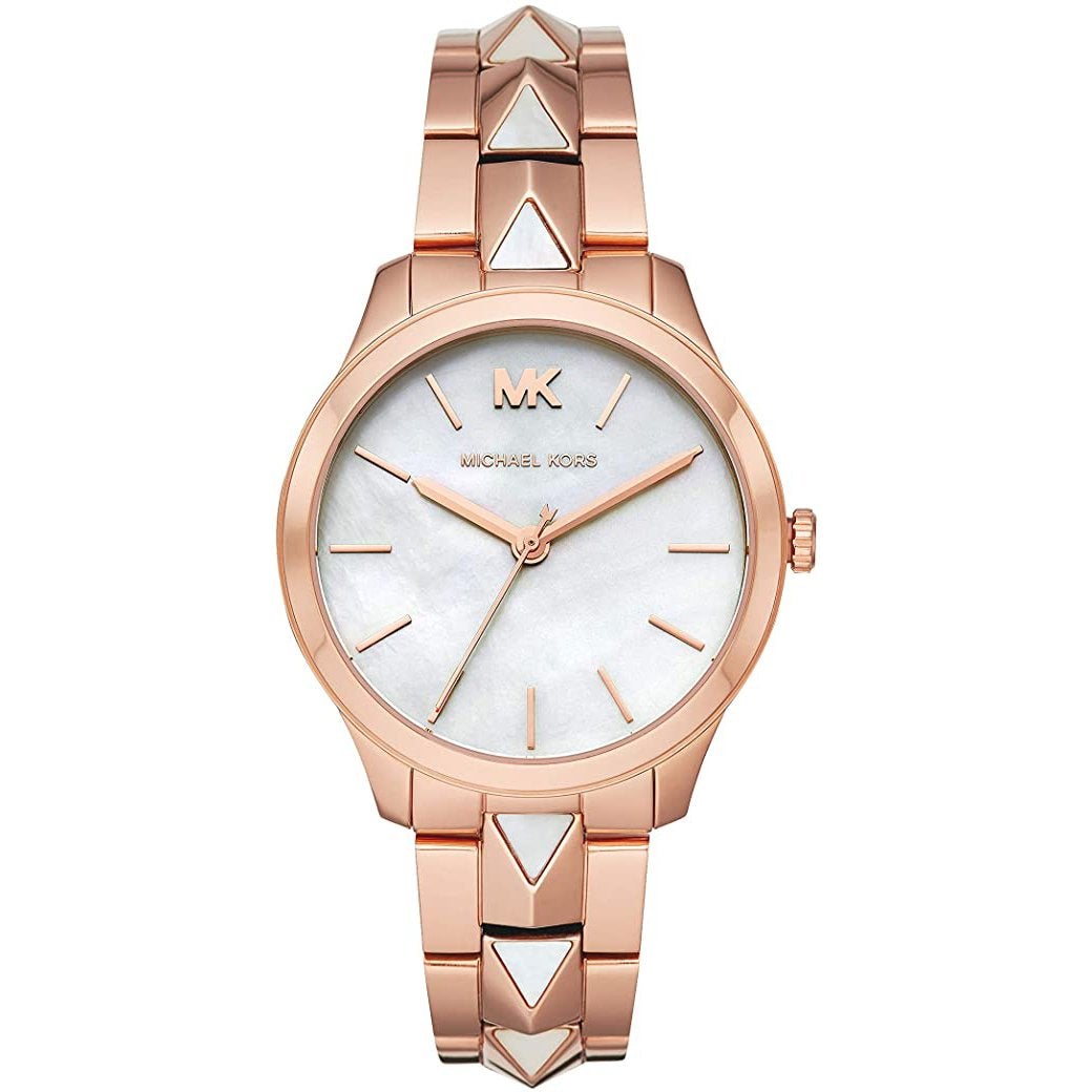Michael Kors Ladies Rose-Gold Runway Mercer - MK6671